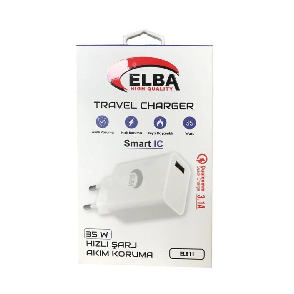 Elba ELB11 Elb-35w USB 35w Hızlı Şarj Akım Koruma EV Şarj Kafa