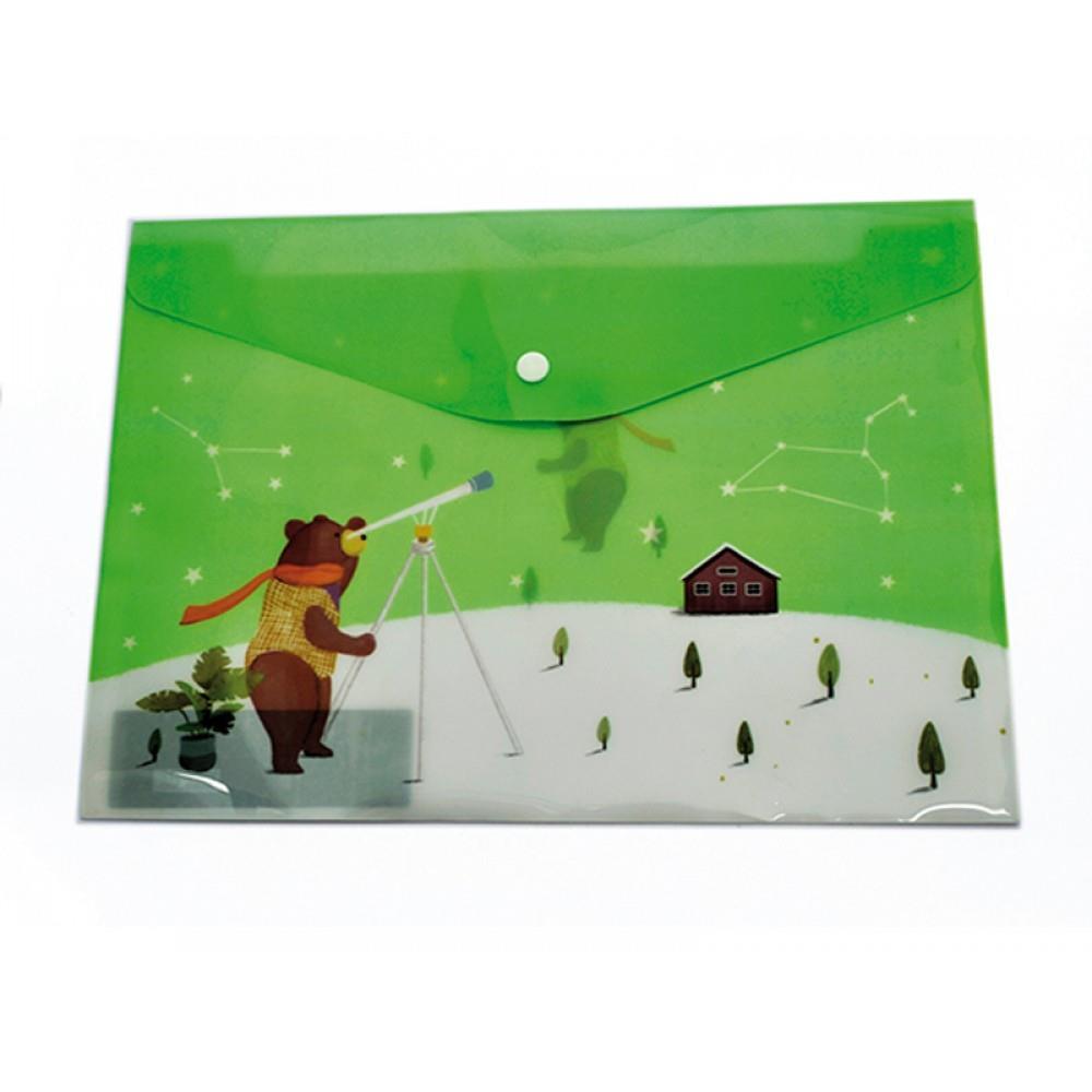 Taros Unick Color Bear House Çıtçıtlı Dosya A4 4211