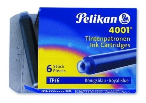 Pelikan Dolma Kalem Kartuşu 6 lı 4001 Kısa Mavi