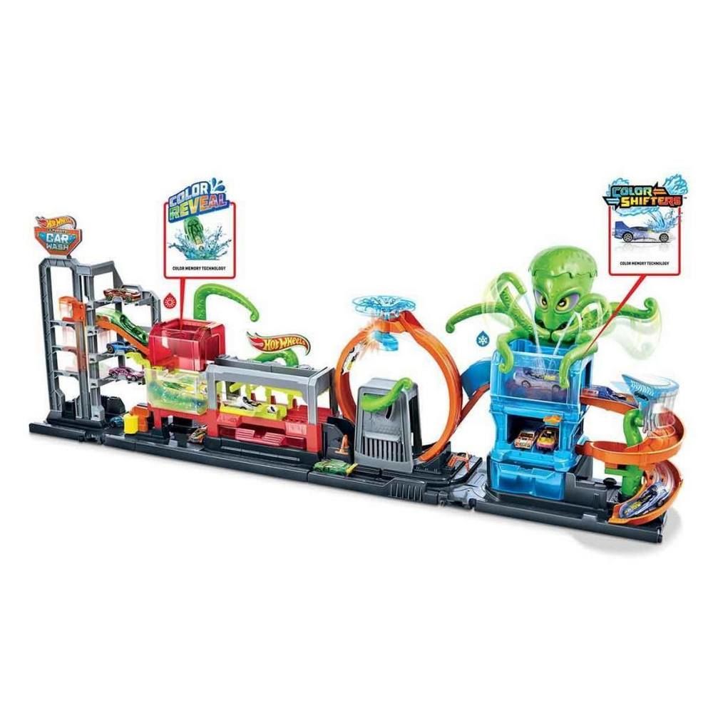 Hot Wheels Dev Ahtapot İle Araba Yıkma Seti GTT96