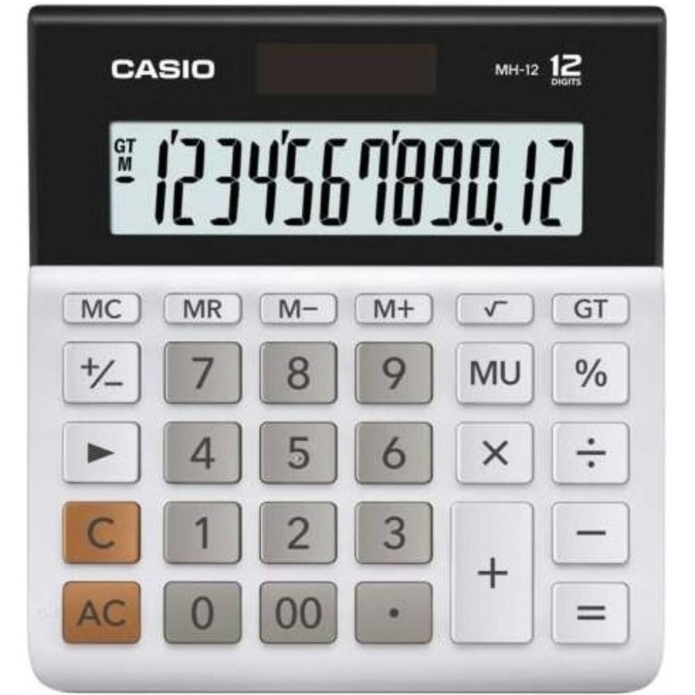Casıo Hesap Makinesi Masaüstü Mh-12-We 12 Hane