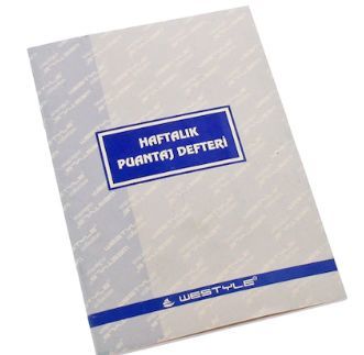 Özkan Puantaj Defteri Haftalık M0752 0182