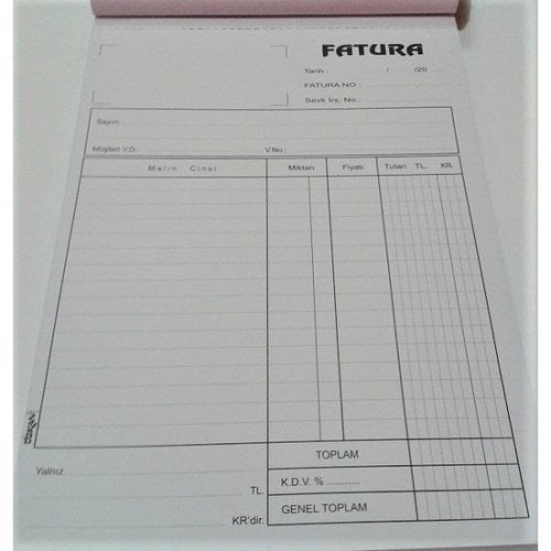Özkan Fatura Defteri Otokopili 50x2 M0670/M0558