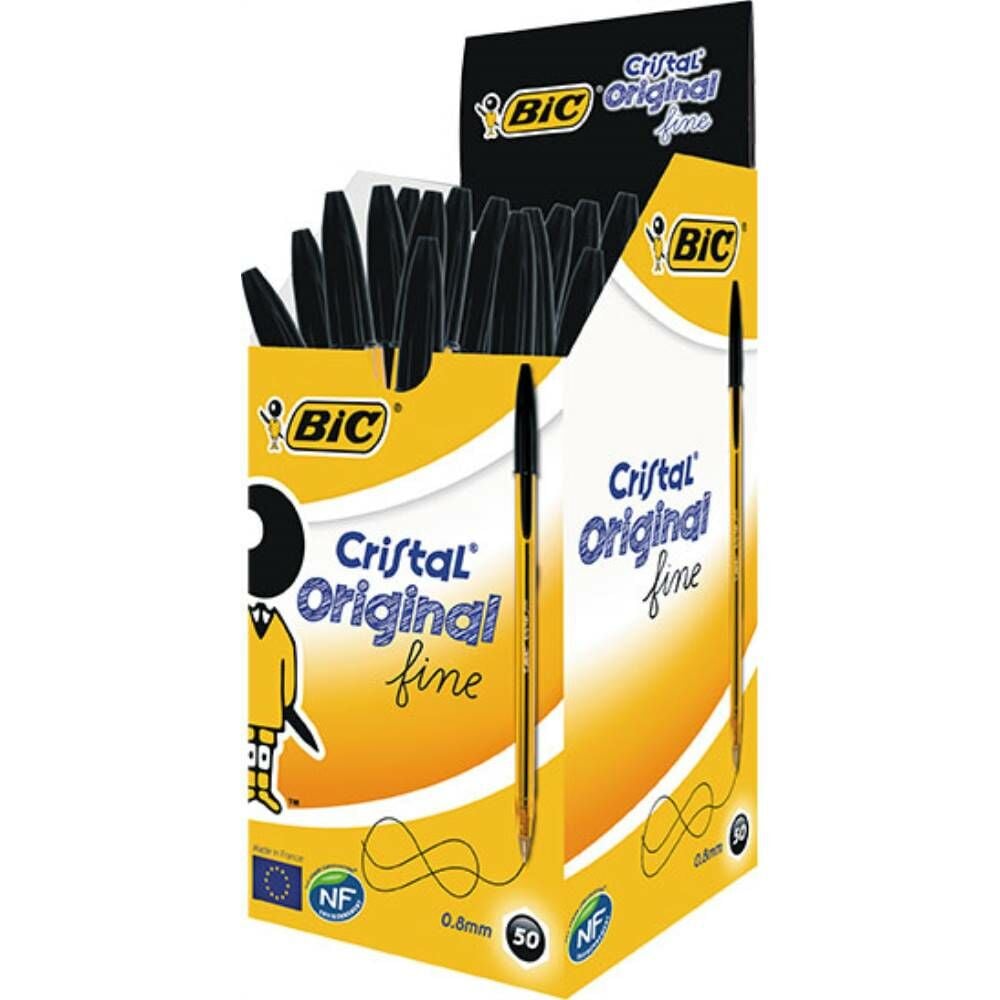 Bıc Tükenmez Kalem Crıstal Fıne 50 Li Siyah 872731