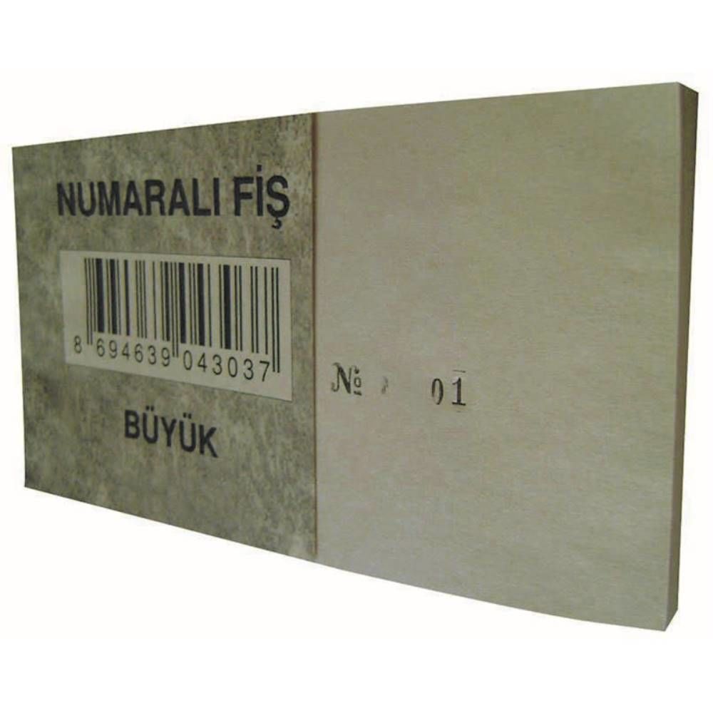Dilman Numaralı Fiş Büyük 7.5X13 4303