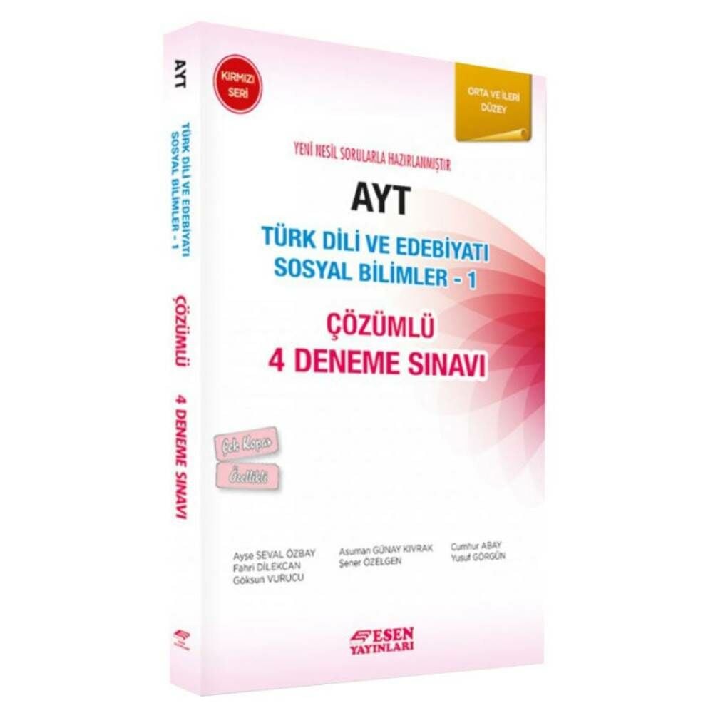 Esen Ayt Türk Dili ve Edebiyatı Sosyal Bilimler-1 4 Çözümlü Deneme
