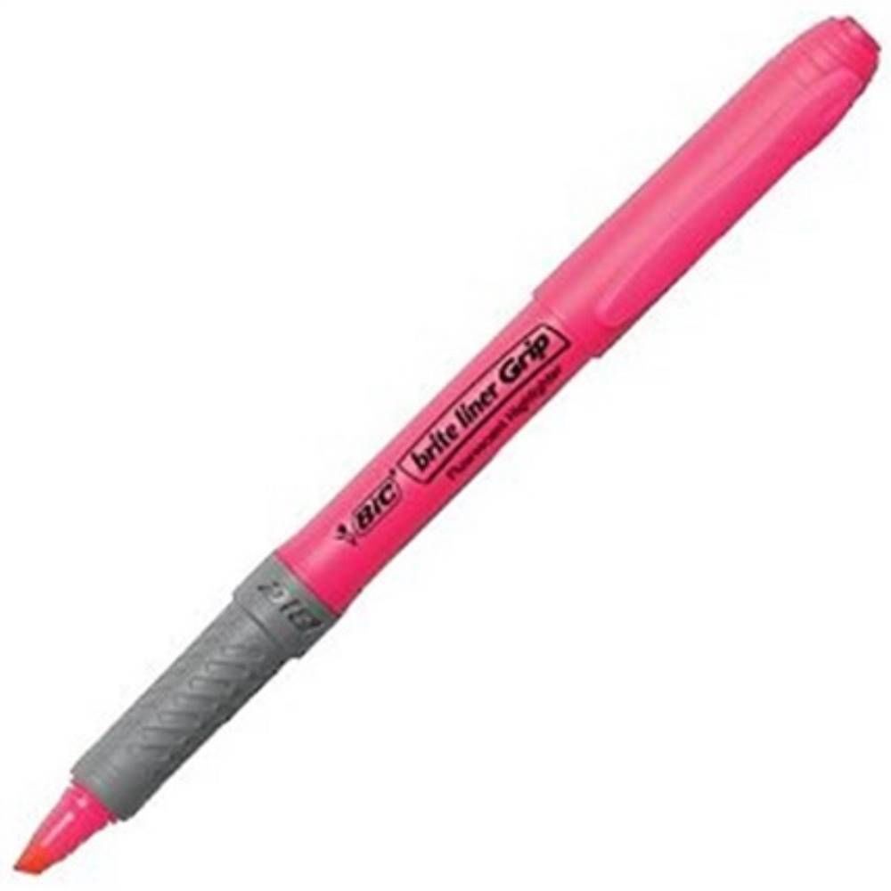 Bıc Fosforlu Kalem Brıte Lıner Grıp 12 Li Pembe 811934