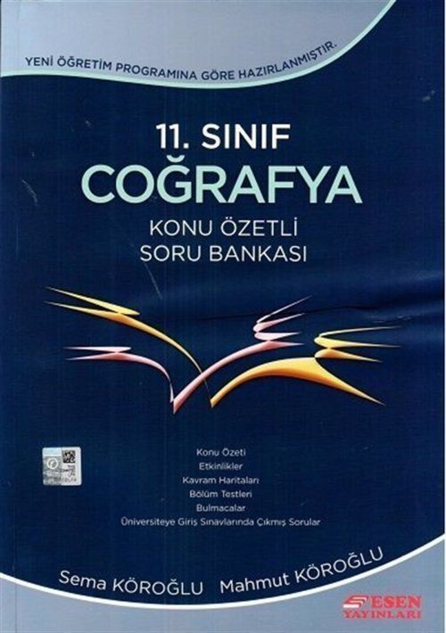Esen 11.Sınıf Coğrafya Soru Bankası Konu Özetli