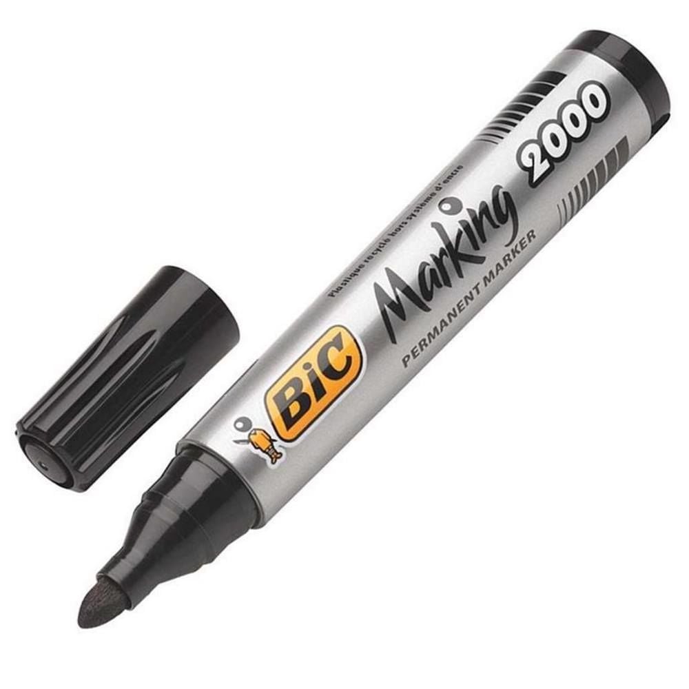 Bic Permanent Markör Kalem Yuvarlak Uç 2000 Siyah