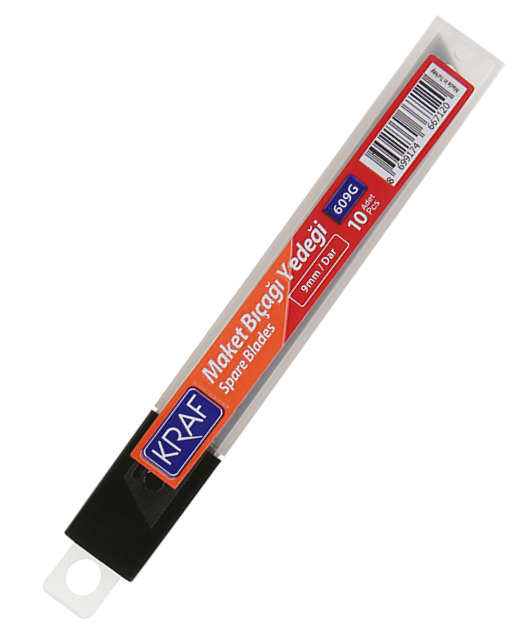 Kraf Maket Bıçağı Yedeği Dar 10 lu 609 G