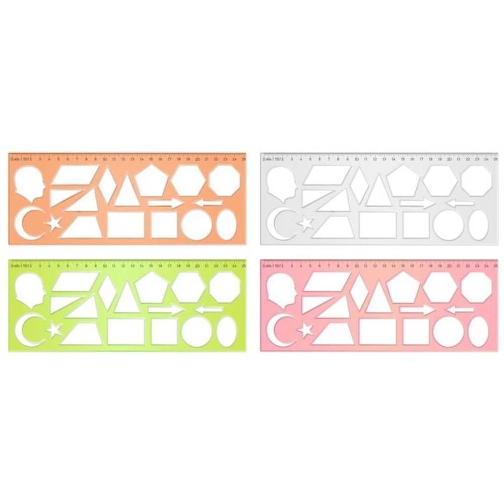 Hatas Şablon Geometrik Şekiller 25 Cm 02285