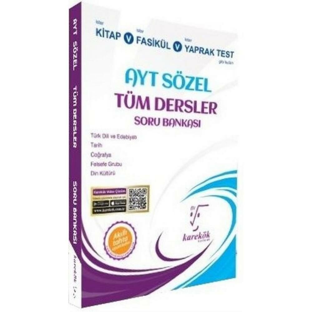 Karekök AYT Sözel Tüm Dersler Soru Bankası