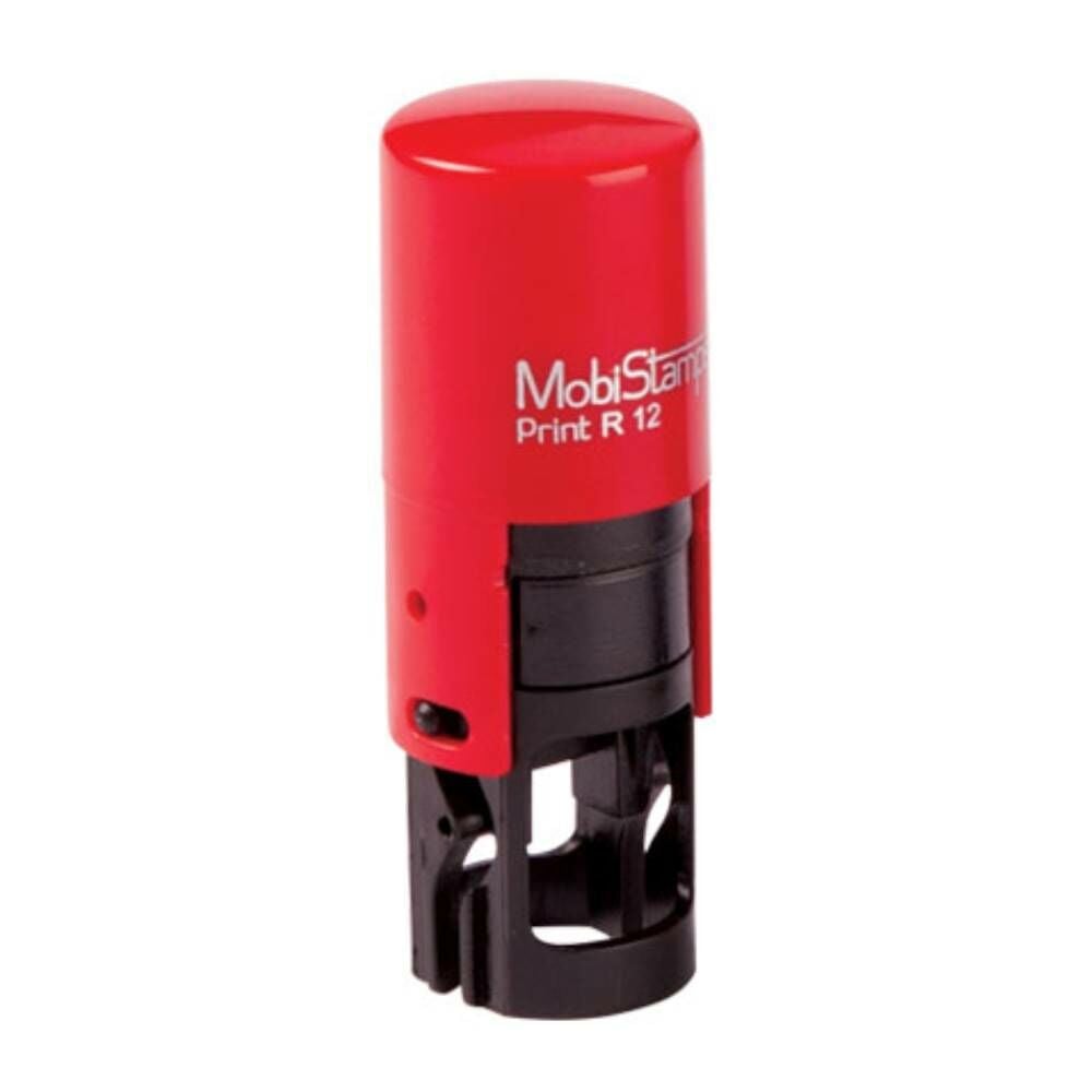 Mobistamps Kaşe Yuvarlak Rc-12 Siyah Keçeli