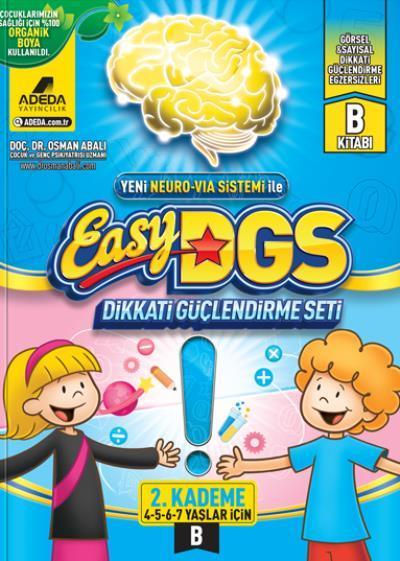 Adeda Neuro Via ile Easy Dikkat Güçlendirme Seti 2.Kademe 4-7 Yaş B Kitabı