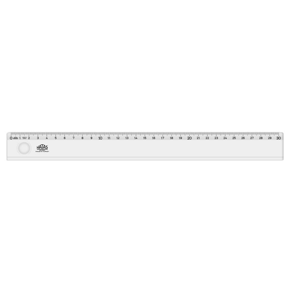 Hatas Cetvel Dar Plastik Mercekli 30 Cm 00143