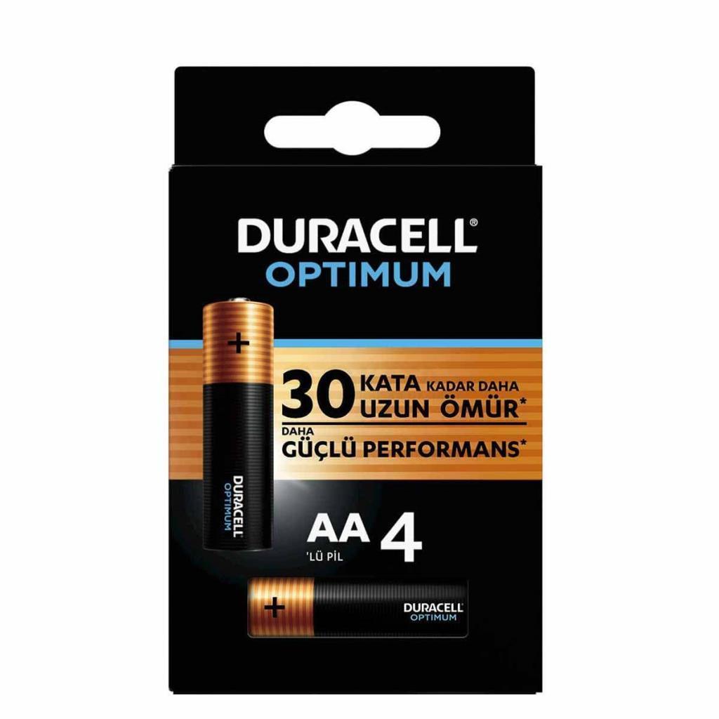 Duracell Kalem Pil Optimum AA 4 lü