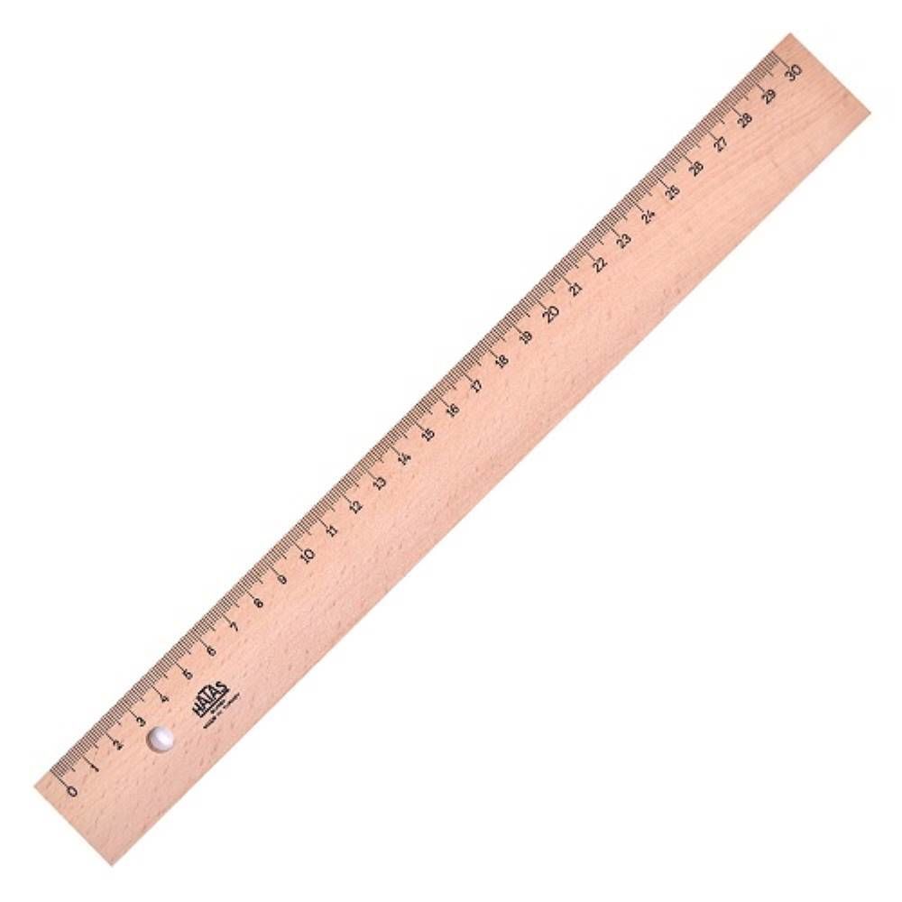 Hatas Cetvel Tahta Takviyeli 30 Cm 00042