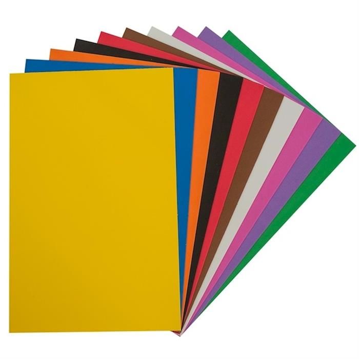 Colorbank A4 10 Renk Yapışkanlı Eva CE-003