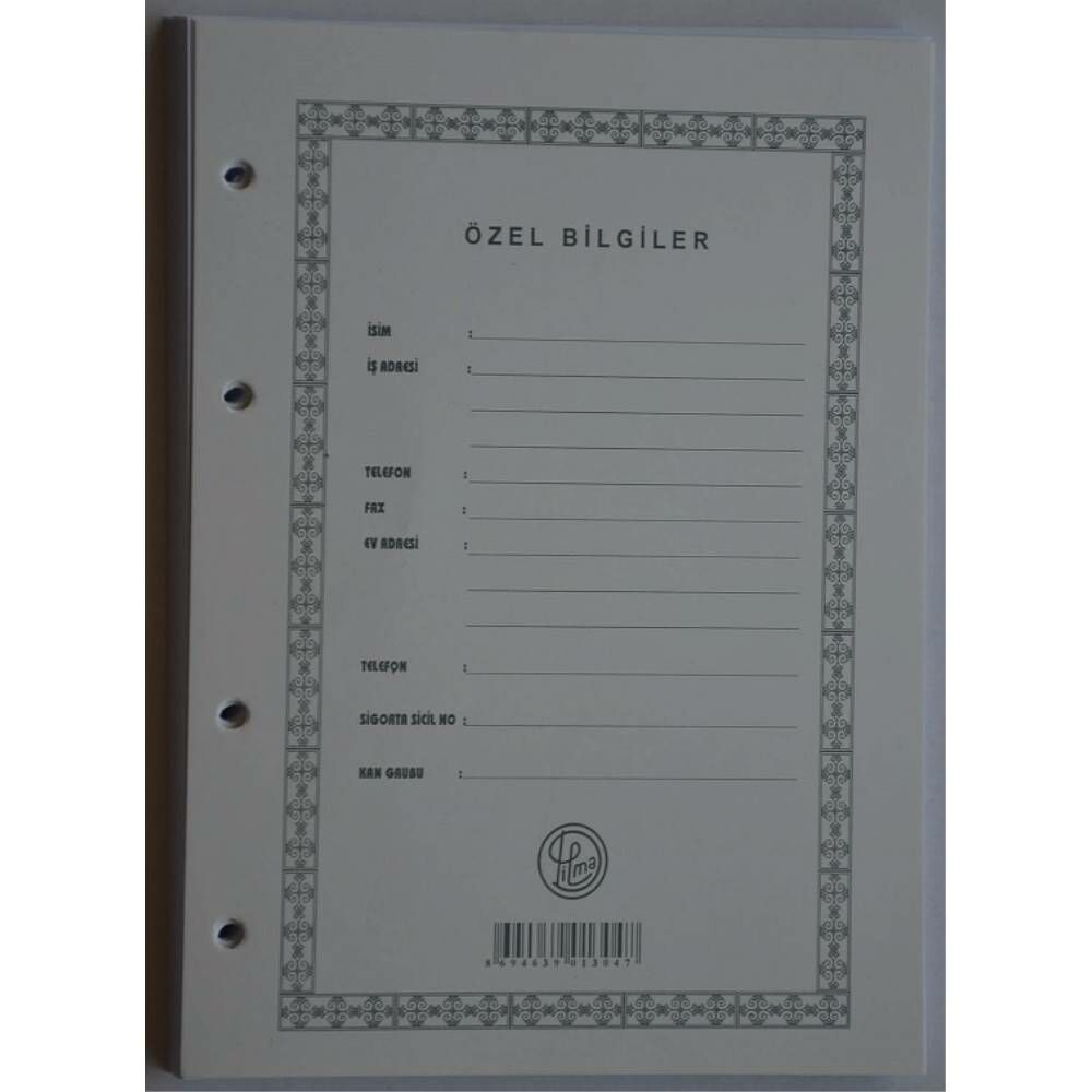 Dilman Cari Hesap Klasörü Yedeği A5 1304