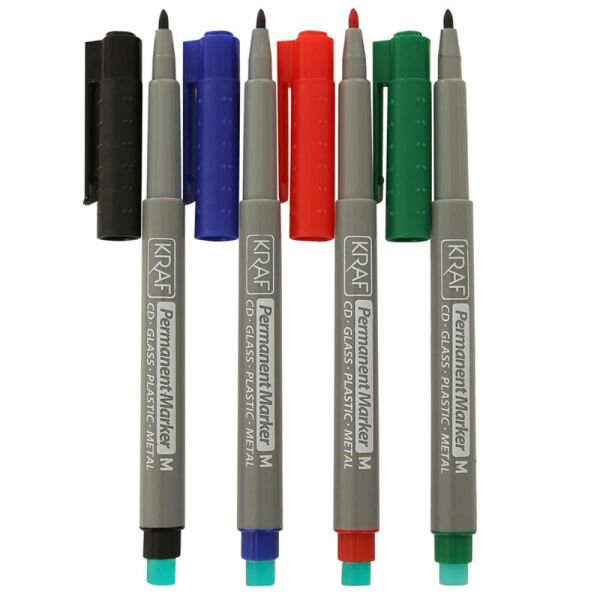 Kraf Asetat Kalemi Silgili (M) 260 4 Lü Set