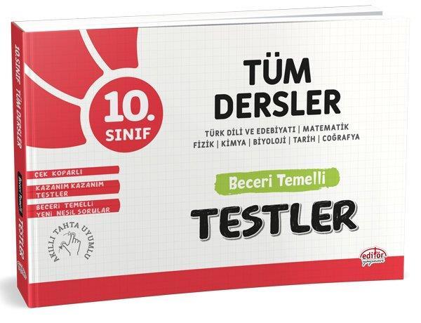 Editör 10.Sınıf Tüm Dersler Beceri Temelli Testler Soru Bankası
