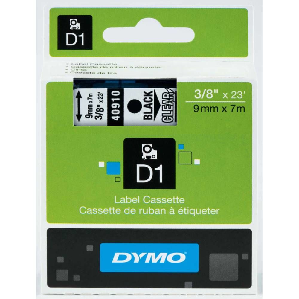 Dymo Şerit D1 9Mm X 7Mt Şeffaf/Siyah 720670 40910