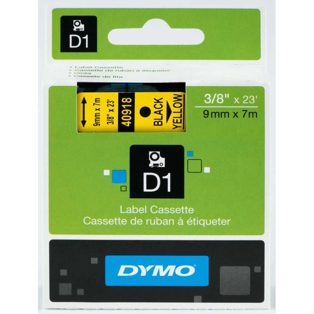 Dymo Şerit D1 9Mm X 7Mt Sarı/Siyah 720730 40918