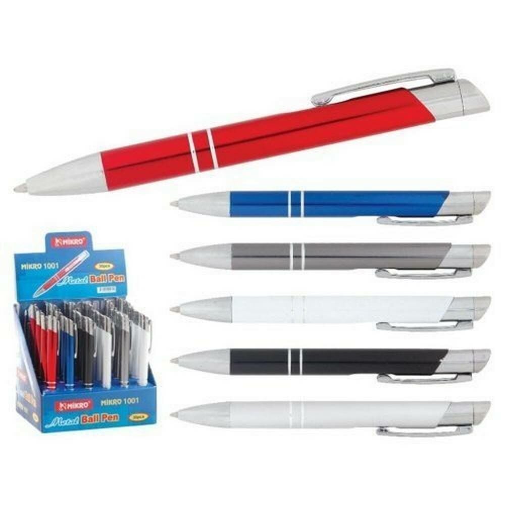 Mikro 1001 Kısa Metal Tükenmez Kalem