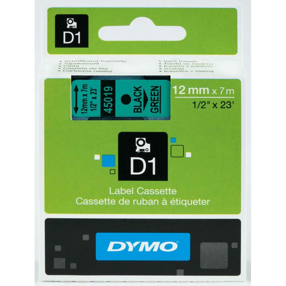 Dymo Şerit D1 12Mm X 7Mt Yeşil/Siyah 720590 45019