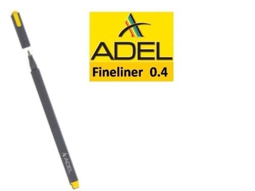Adel Fineliner Kalem 04 mm Sarı 1870008