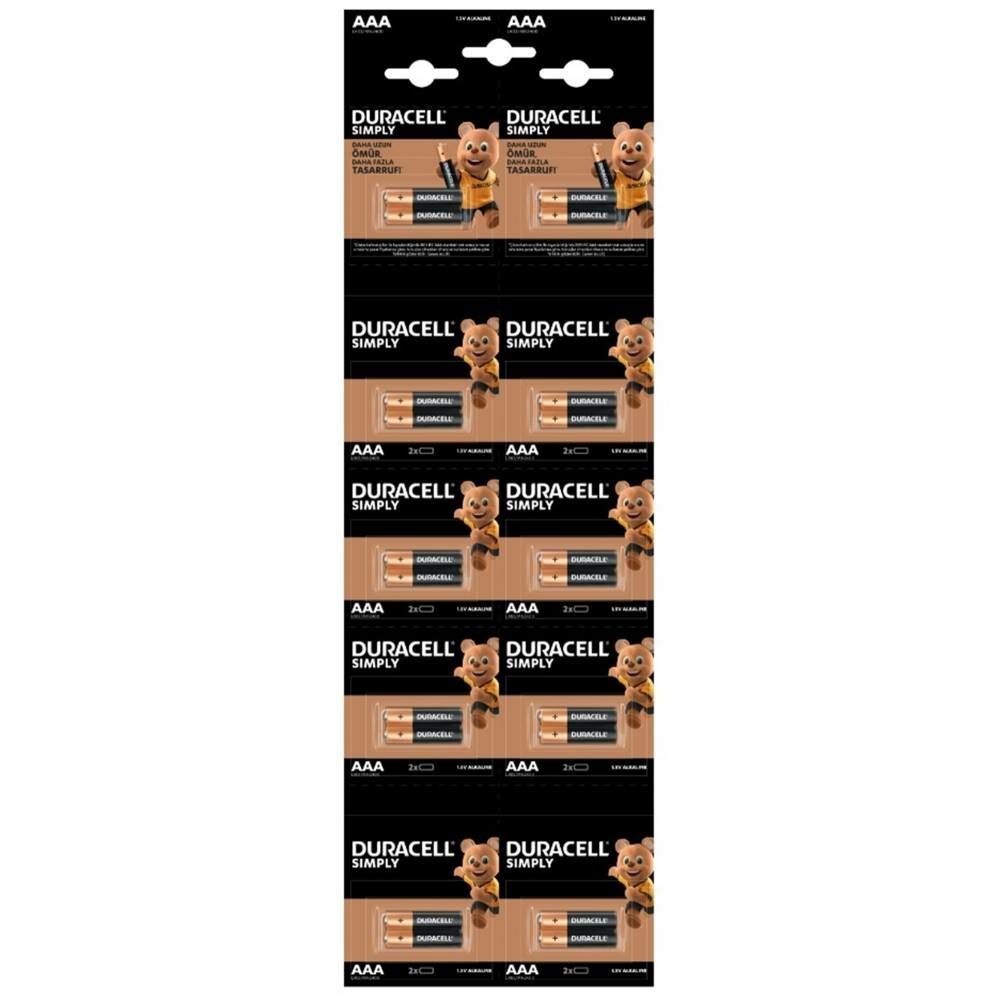 Duracell Pil 20 Li Aaa Kalem Kartela (2X10)