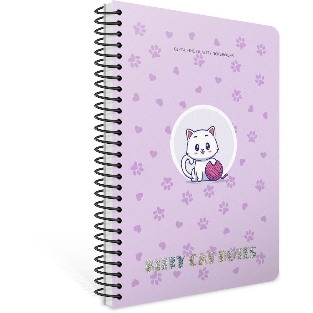 Kitty Cat A4 80 Yaprak Kareli Plastik Kapak Spiralli Defter 7280
