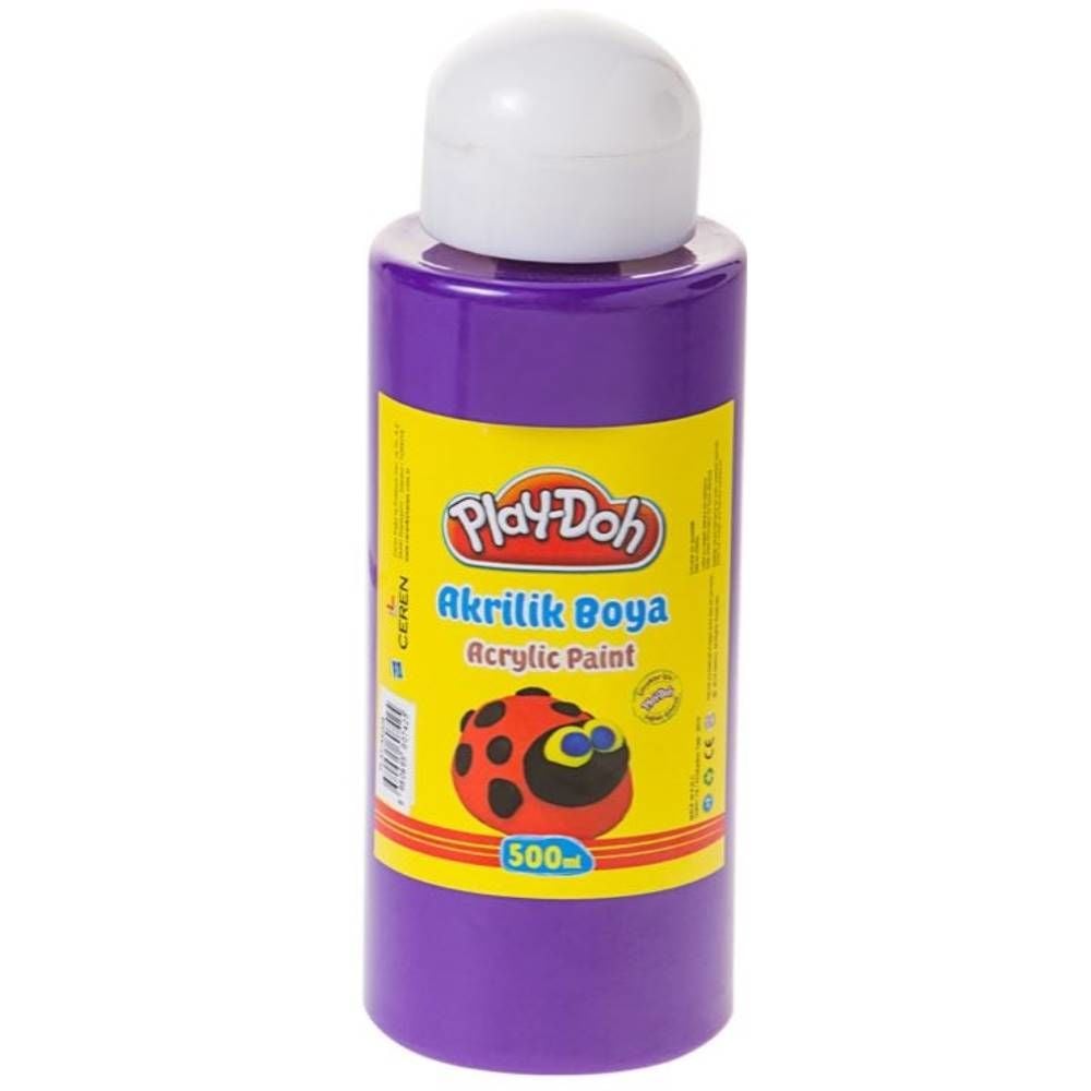 Play-Doh Akrilik Boya 500 Ml. Mor Play-Ak008