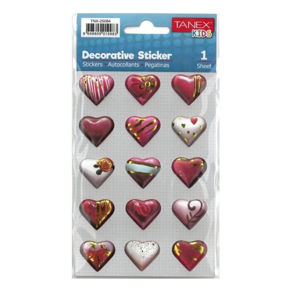 Tanex Sticker Kalp Serisi 25084