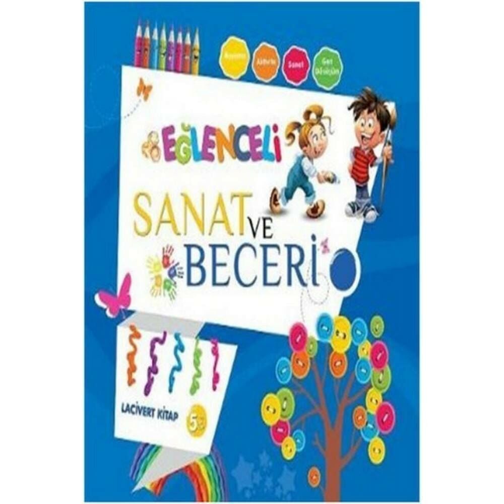 Eğlenceli Sanat Ve Beceri Lacivert Kitap