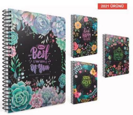 Best Notes A4 80 Yaprak Kareli Karton Kapak Spiralle Defter 5089