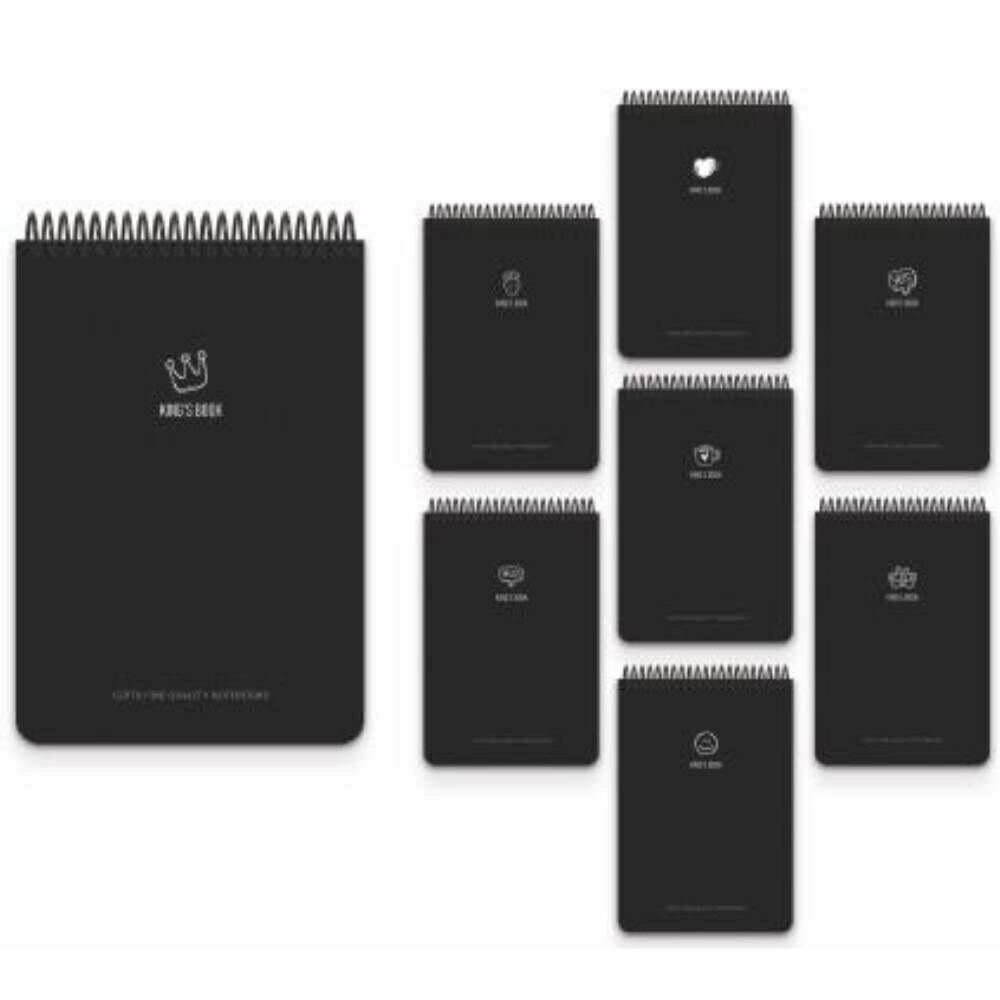 Kings Book A4 80 Yaprak Çizgili Plastik Kapak Spralli Bloknot 5926