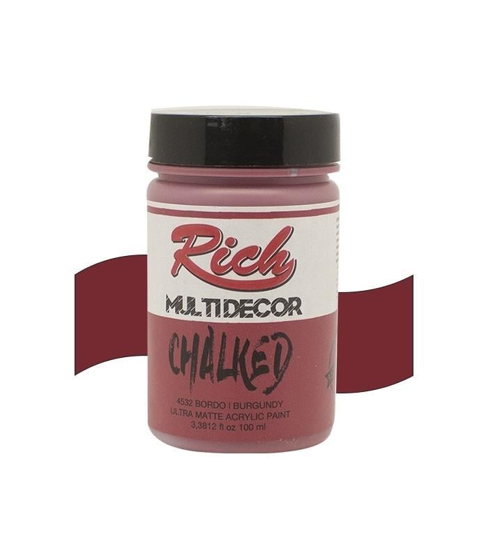 Rich Multi Decor Chalked Akrilik Boya 100 cc Bordo 100-4532