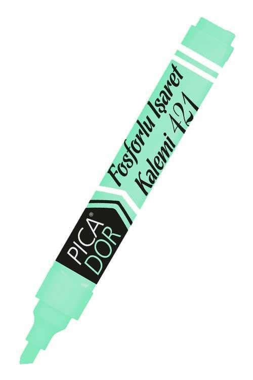 Picador 421 Doldurulabilir Pastel Yeşil Fosforlu Kalem