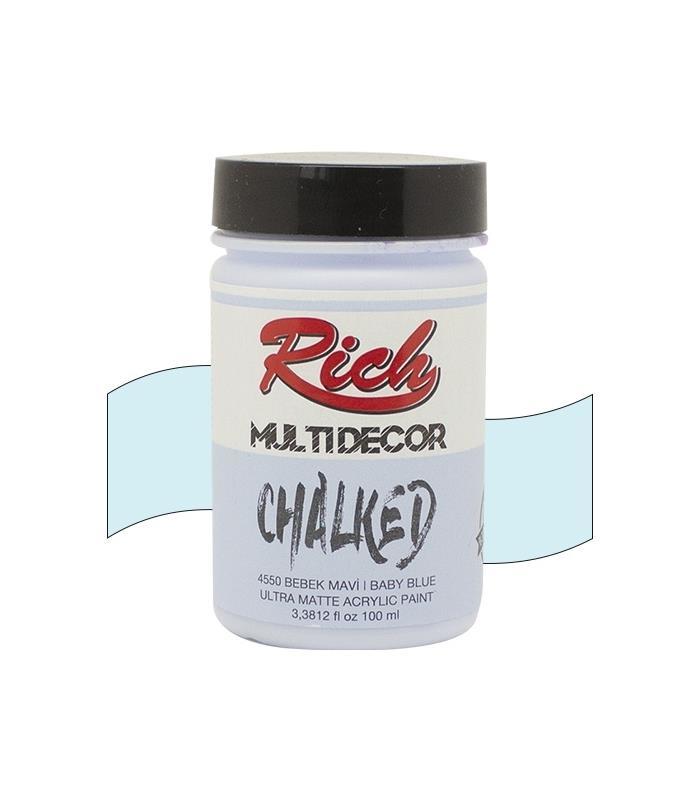Rich Multi Decor Chalked Akrilik Boya 100 cc Akdeniz Mavisi 100-4552