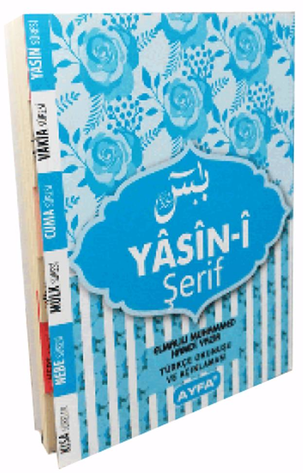 Ayfa Yasin ve Kısa Sureler 3 lü Fihristli 2 Renk Çanta Boy 043