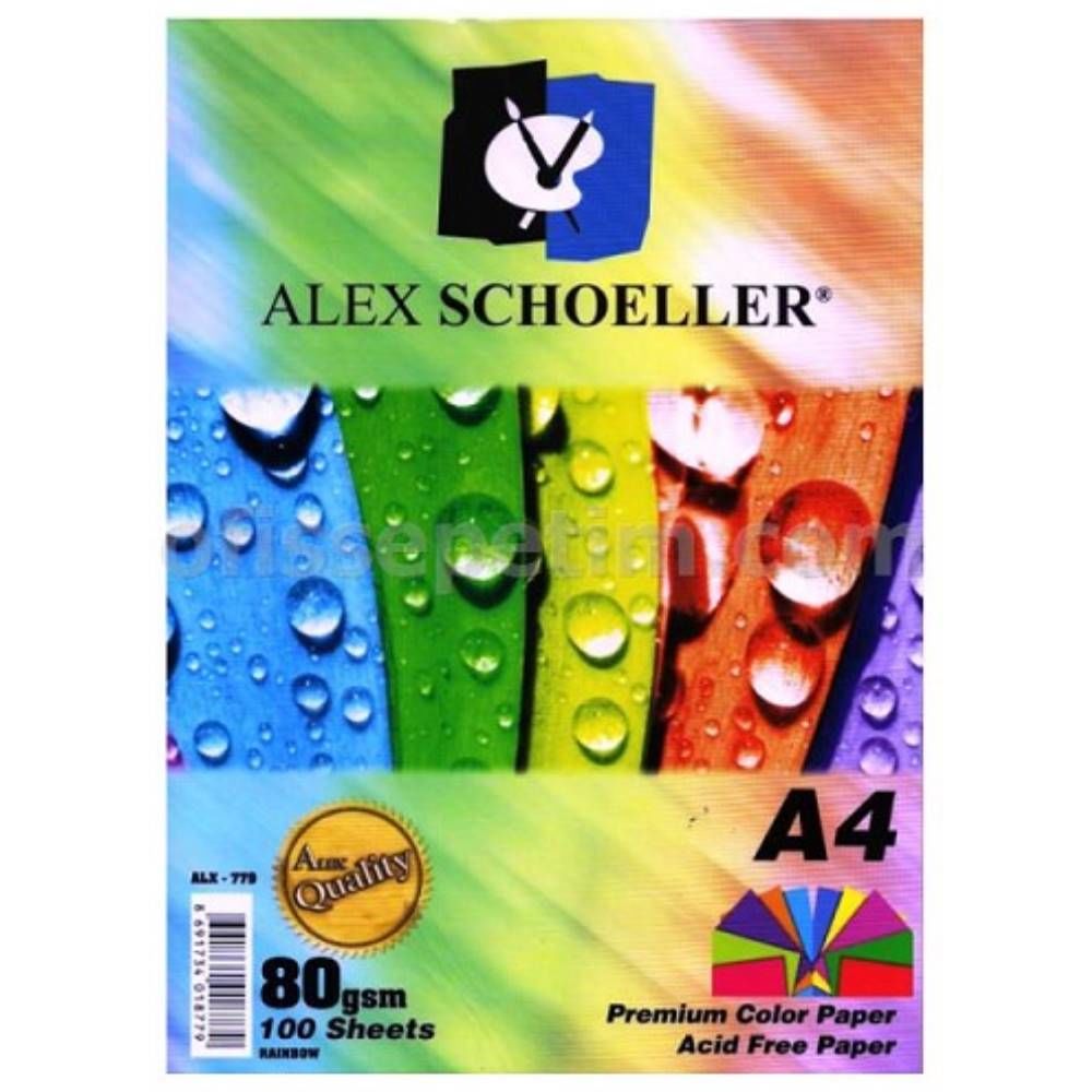 Alex Fotokopi Kağıdı A4 100 Lü 10 Renk Alx-779