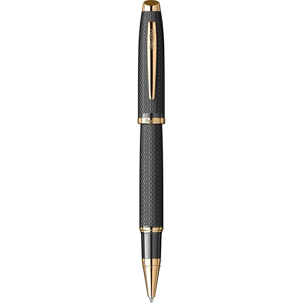 Scrikss 390 Mat Siyah Altın Roller Kalem