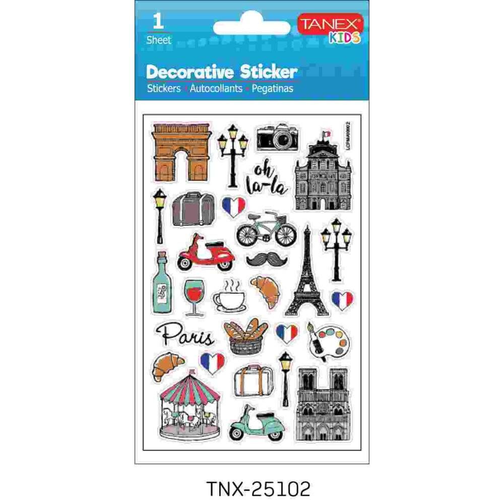 Tanex Sticker Turistik Yerler Serisi 25102