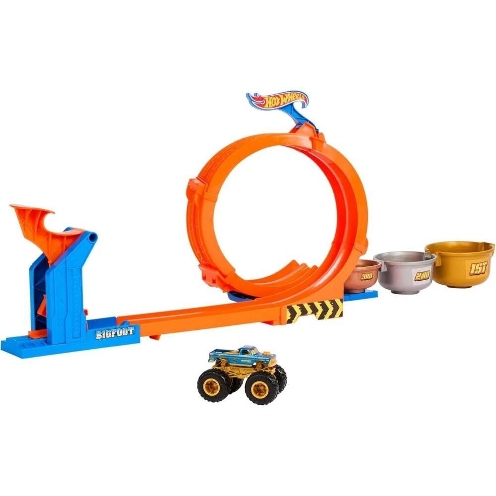 Hot Wheels Dongu ve Takla Bigfood Oyun Parkuru JBX64