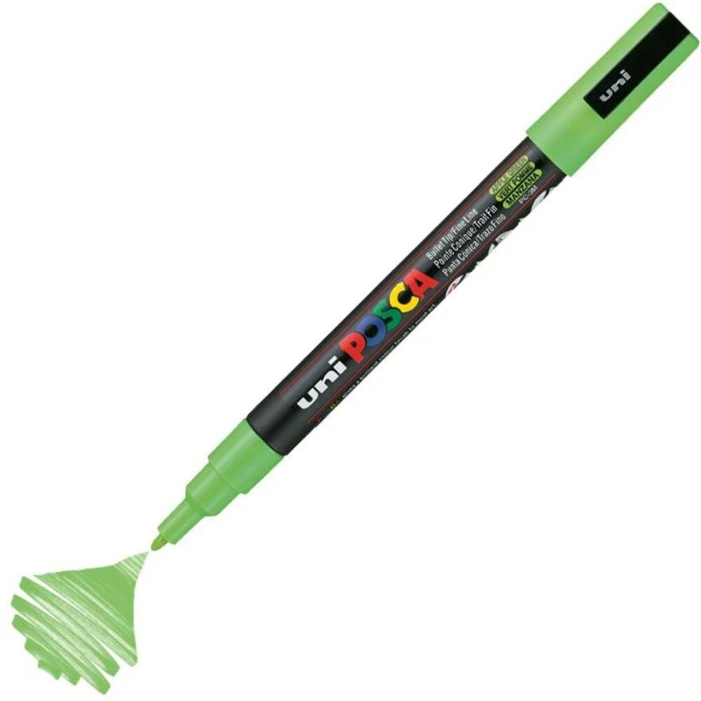 Uniball Posca Boyama Markörü PC-3M 09-1.3 mm Elma Yeşili