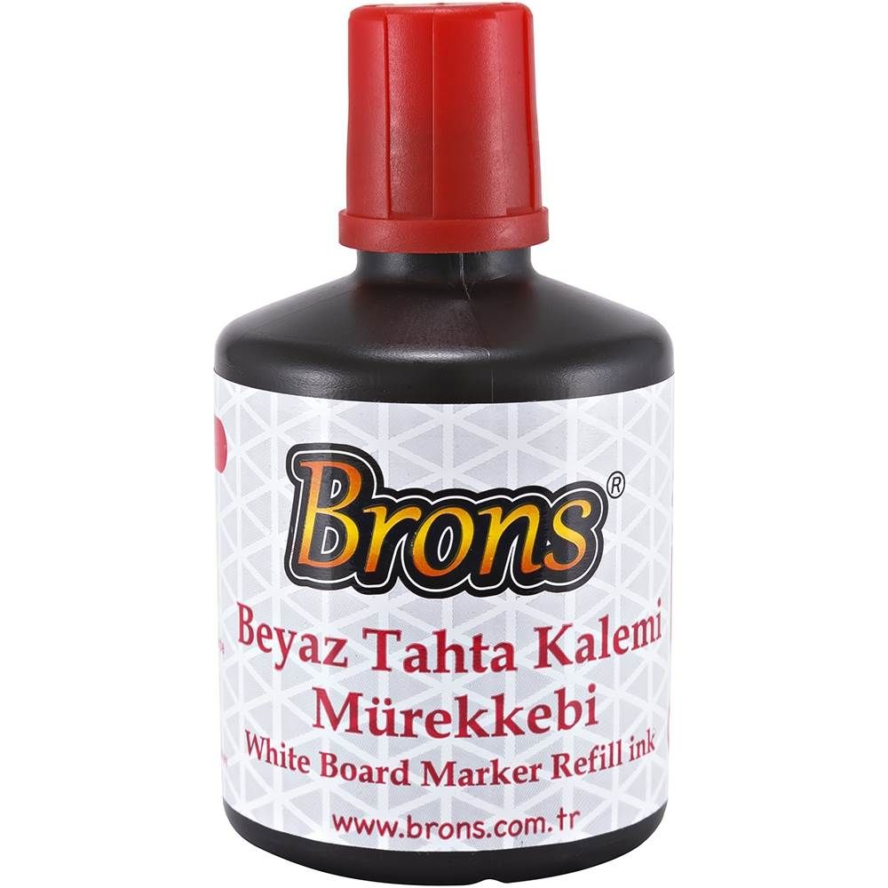 Brons Tahta Kalemi Mürekkebi 100 ml Kırmızı BR-355