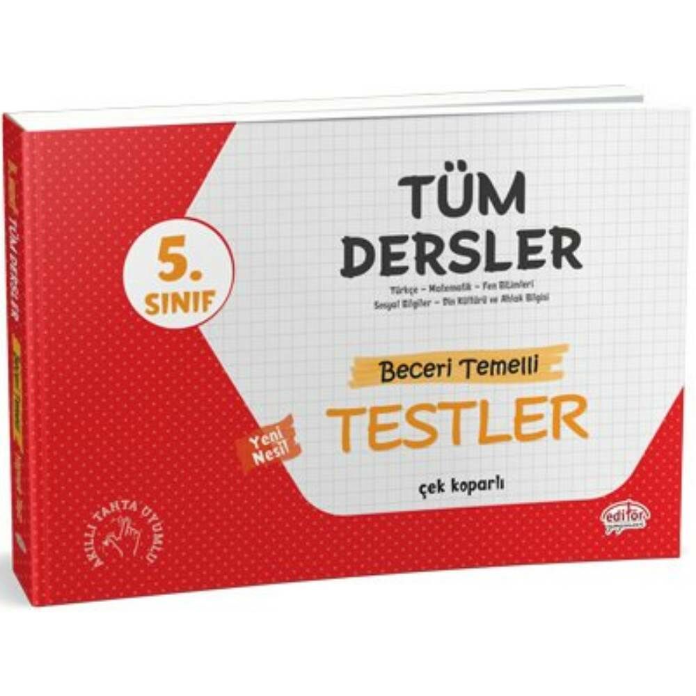 Editör 5.Sınıf Tüm Dersler Soru Bankası VIP