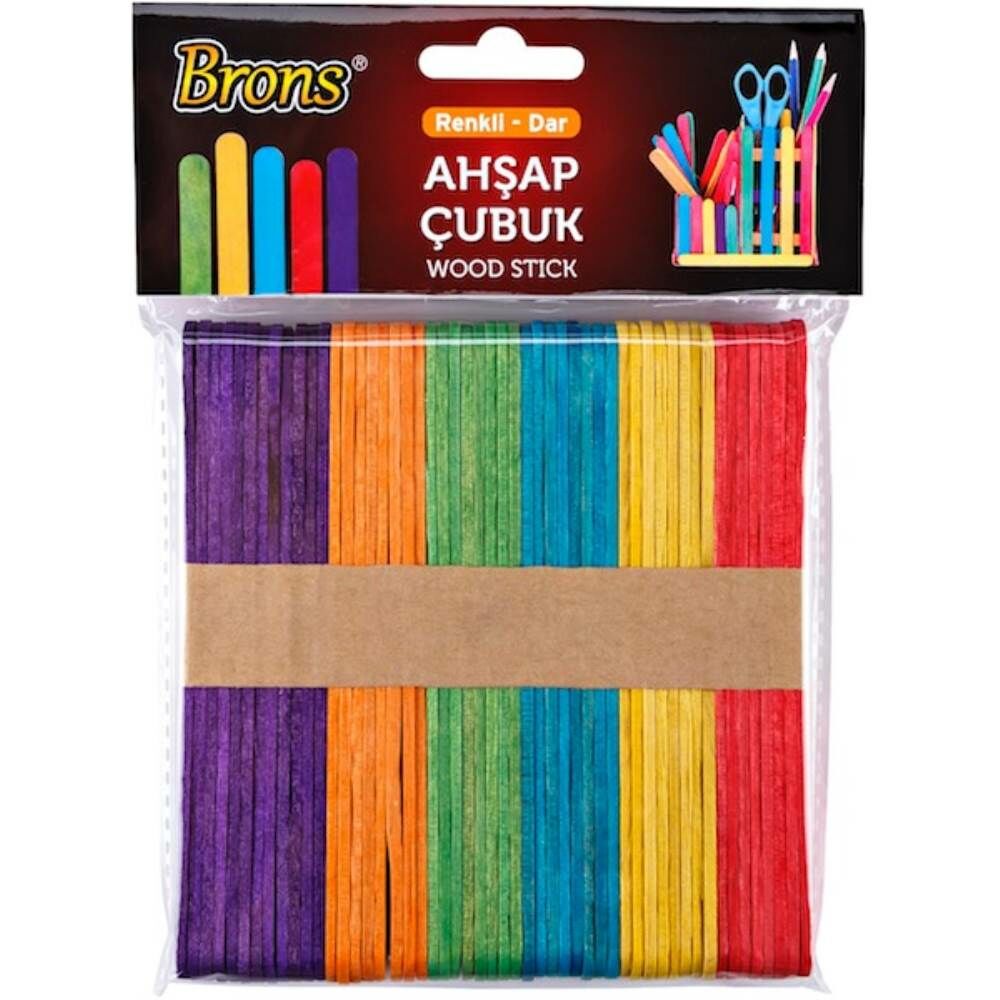 Brons Ahşap Çubuk Renkli Geniş BR-903
