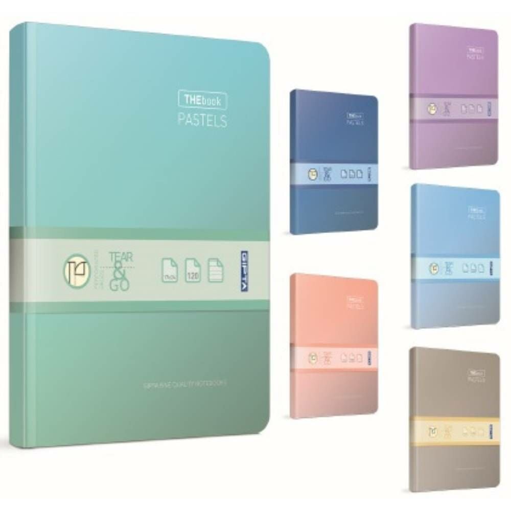 Gıpta Defter Thebook Pastels 20X28 İplik Dikişli Sert Kapak 296 Yp. Çizgili 3483